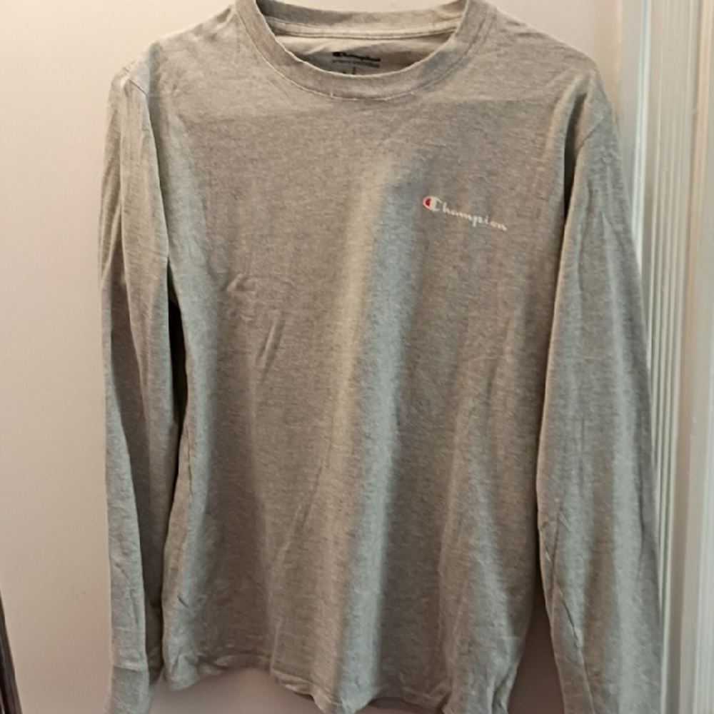 Champion Heather Gray Long Sleeve Tee